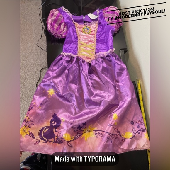 Disney Other - Disney Rapunzel Tangled Purple size 4-6x short sleeve dress up dress